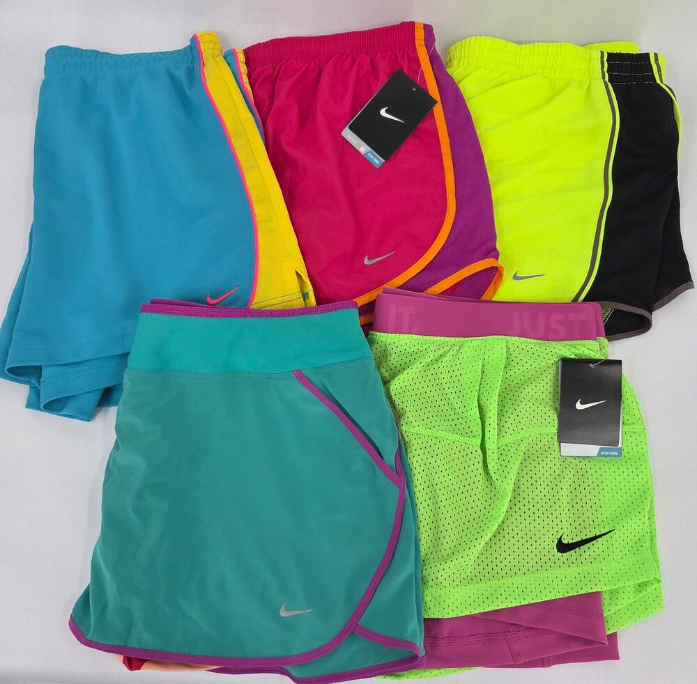 LOT of 6 Nike Dri-Fit Running Athletic Bundle Gym Shorts Skort Size XL